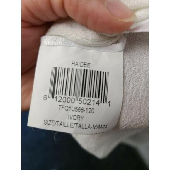 BCBGMaxazria Womens BOHO Top Medium White Ruffle Sleeve Embroidered Cottagecore - Picture 8 of 9